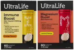 UltraLife Effervescent Tablets 60 Pack^