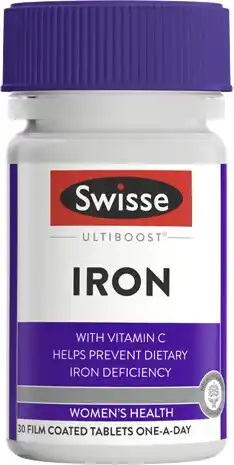 Coles Swisse Ultiboost Iron Tablets 30 Pack^ offer