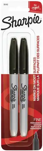 Coles Sharpie Permanent Markers Fine Tip 2 Pack offer