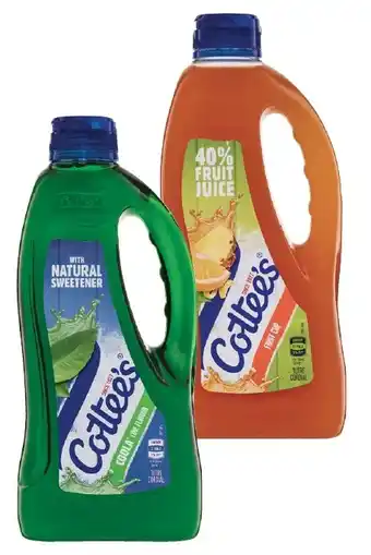 Coles Cottee's Cordial 1 Litre offer