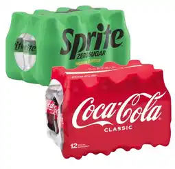 Coles Coca-Cola, Fanta or Sprite Soft Drink 12x300mL offer