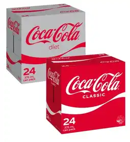 Coles Coca-Cola Soft Drink 24x375mL offer