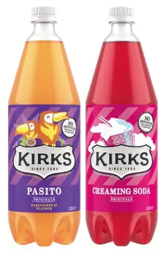 Coles Kirks Soft Drink 1.25 Litre offer