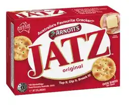 Coles Arnott's Jatz Crackers 225g offer