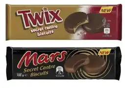 Coles Mars, Bounty or Twix Biscuits 132g offer