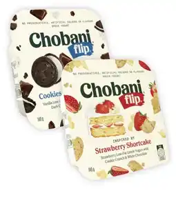 Coles Chobani Flip Yogurt 140g offer