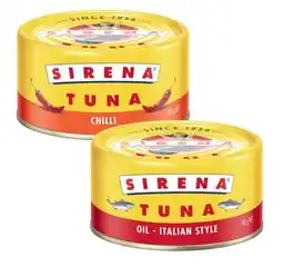 Coles Sirena Tuna 185g offer