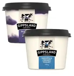 Coles Gippsland Dairy Twist Yogurt 700g offer