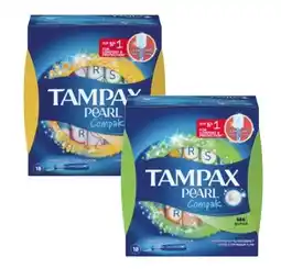 Coles Tampax Pearl Compak Tampons With Applicator Regular or Super 18 Pack offer