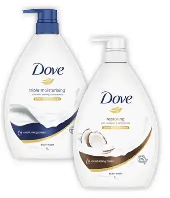 Coles Dove Body Wash 1 Litre offer