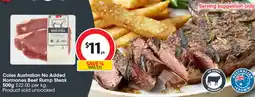 Coles Coles Australian No Added Hormones Beef Rump Steak offer
