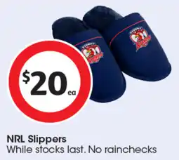 Coles NRL Slippers offer