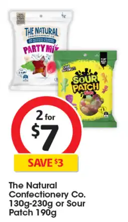 Coles The Natural Confectionery Co. 130g-230g or Sour Patch 190g offer