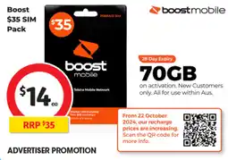 Coles Boost $35 SIM Pack offer