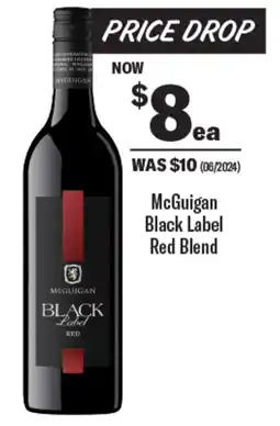 Coles McGuigan Black Label Red Blend offer