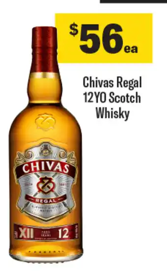 Coles Chivas Regal 12YO Scotch Whisky offer