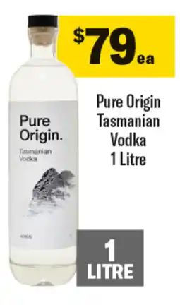 Coles Pure Origin Tasmanian Vodka offer