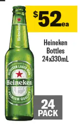 Coles Heineken Bottles 24x330mL offer