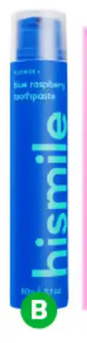 Woolworths Hismile Toothpaste 60g offer