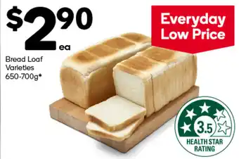 Woolworths Bread Loaf Varieties 650-700g offer