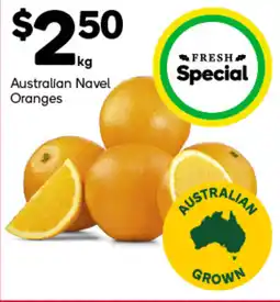 Woolworths Australian Navel Oranges offer