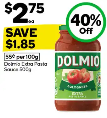 Woolworths Dolmio Extra Pasta Sauce 500g offer