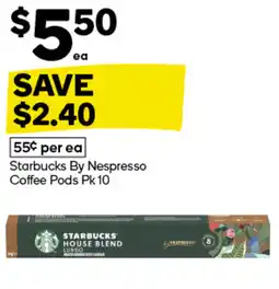 Woolworths Starbucks By Nespresso Coffee Pods Pk 10 offer