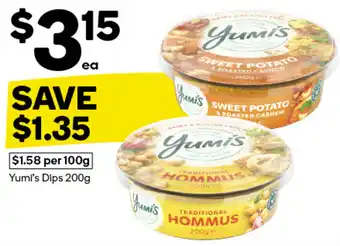 Woolworths Yumi's Dips 200g offer