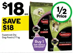 Woolworths Supercoat Dry Dog Food 6.7-7 kg offer