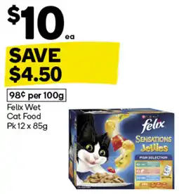 Woolworths Felix Wet Cat Food Pk 12 x 85g offer