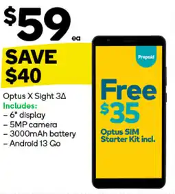 Woolworths Optus X Sight 3A offer