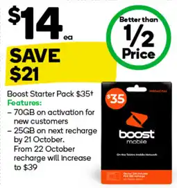 Woolworths Boost Starter Pack offer