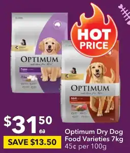 Ritchies Optimum Dry Dog Food Varieties 7kg offer