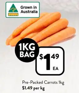 Foodworks Pre-Packed Carrots 1kg offer