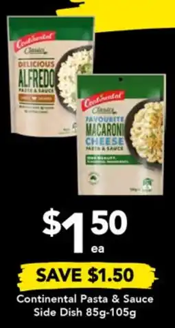 Drakes Continental Pasta & Sauce Side Dish 85g-105g offer