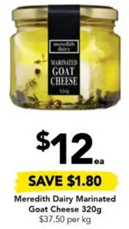 Drakes Meredith Dairy Marinated Goat Cheese 320g offer
