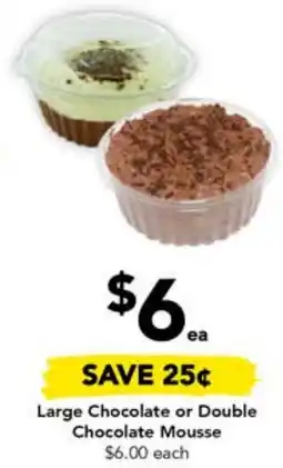 Drakes Large Chocolate or Double Chocolate Mousse offer