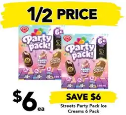 Drakes Streets Party Pack Ice Creams 6 Pack offer