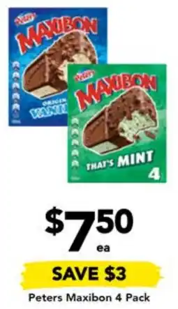 Drakes Peters Maxibon 4 Pack offer