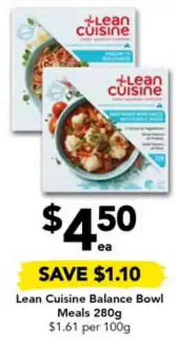 Drakes Lean Cuisine Balance Bowl Meals 280g offer