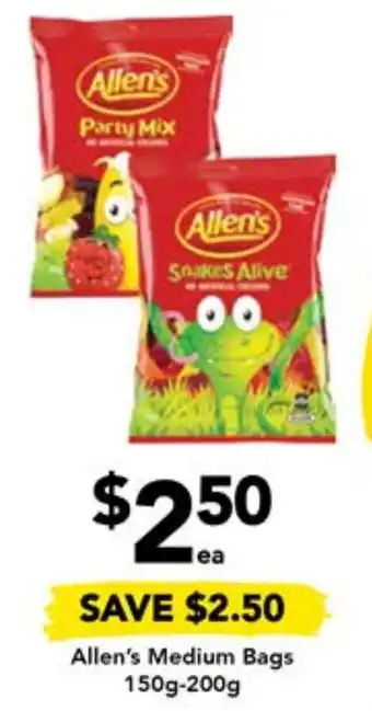 Drakes Allen's Medium Bags 150g-200g offer