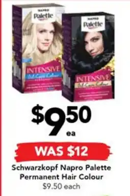 Drakes Schwarzkopf Napro Palette Permanent Hair Colour offer