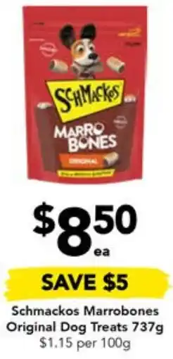 Drakes Schmackos Marrobones Original Dog Treats 737g offer