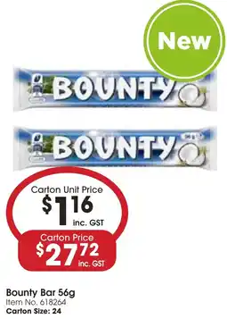 C-Store Distribution Bounty Bar offer