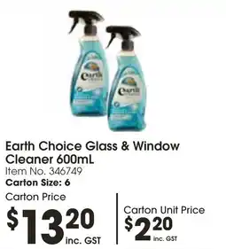 Earth Choice Glass & Window Cleaner