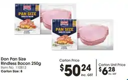 C-Store Distribution Don Pan Size Rindless Bacon offer