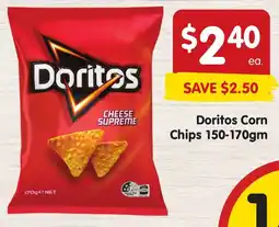 Spar Doritos Corn Chips offer
