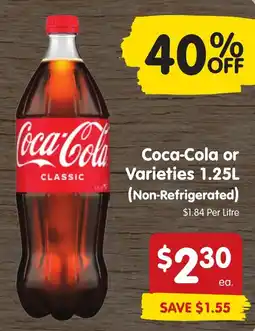 Spar Coca-Cola or Varieties offer
