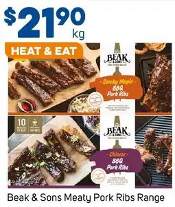 Foodland Beak & Sons Meaty Pork Ribs Range offer