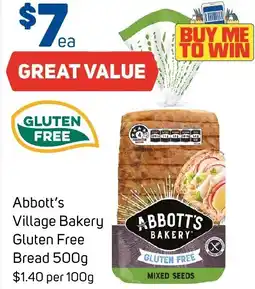 Foodland Abbott's Village Bakery Gluten Free Bread offer